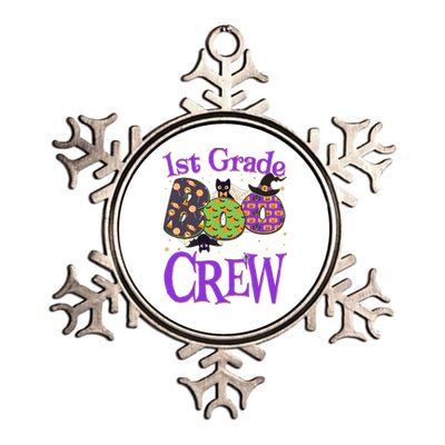 Cute Halloween 1st Grade Boo Crew Metallic Star Ornament