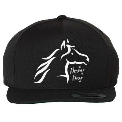 Cute Horse 150th Derby Day 2024 Horse Racing Fascinator Hat Wool Snapback Cap