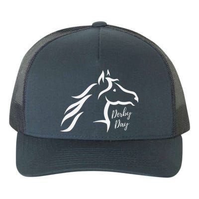 Cute Horse 150th Derby Day 2024 Horse Racing Fascinator Hat Yupoong Adult 5-Panel Trucker Hat