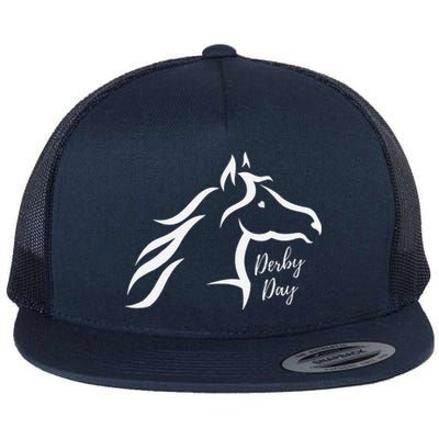 Cute Horse 150th Derby Day 2024 Horse Racing Fascinator Hat Flat Bill Trucker Hat