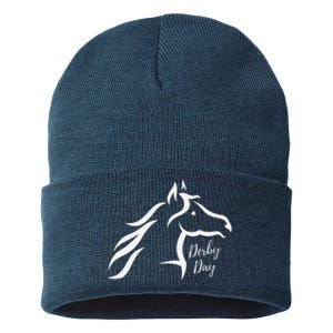 Cute Horse 150th Derby Day 2024 Horse Racing Fascinator Hat Sustainable Knit Beanie