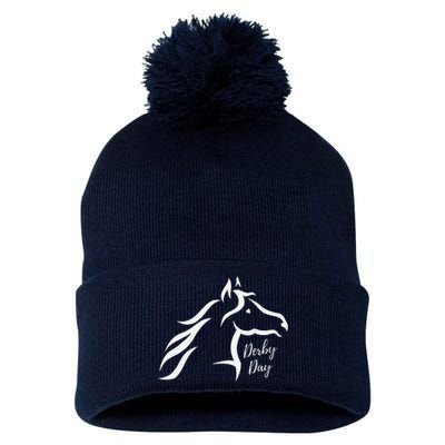 Cute Horse 150th Derby Day 2024 Horse Racing Fascinator Hat Pom Pom 12in Knit Beanie