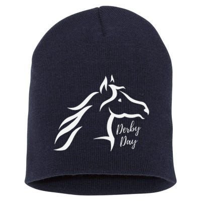 Cute Horse 150th Derby Day 2024 Horse Racing Fascinator Hat Short Acrylic Beanie