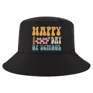 Cute Happy 100th Day Of School Teacher 100 Days Flowers Gift Cool Comfort Performance Bucket Hat