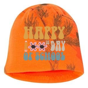 Cute Happy 100th Day Of School Teacher 100 Days Flowers Gift Kati - Camo Knit Beanie