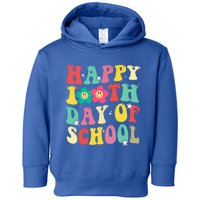 Cute Happy 100th Day Of School Teacher 100 Days Groovy Cute Gift Toddler Hoodie