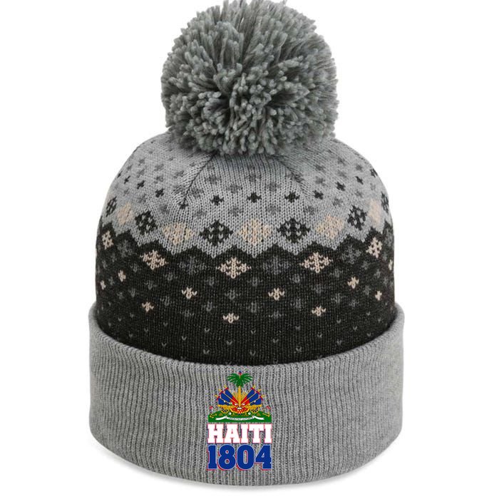 Celebrate Haiti 1804 Revolution The Baniff Cuffed Pom Beanie