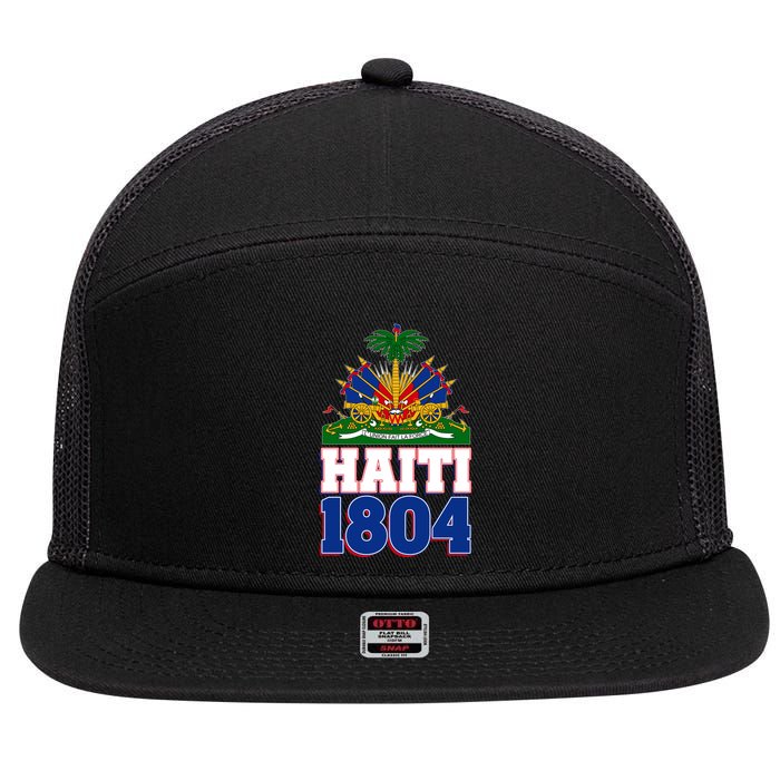 Celebrate Haiti 1804 Revolution 7 Panel Mesh Trucker Snapback Hat