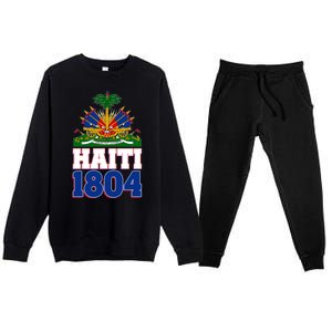 Celebrate Haiti 1804 Revolution Premium Crewneck Sweatsuit Set