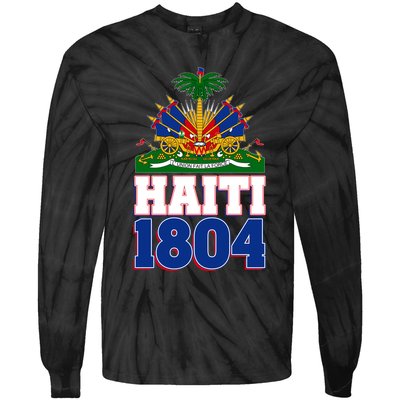 Celebrate Haiti 1804 Revolution Tie-Dye Long Sleeve Shirt