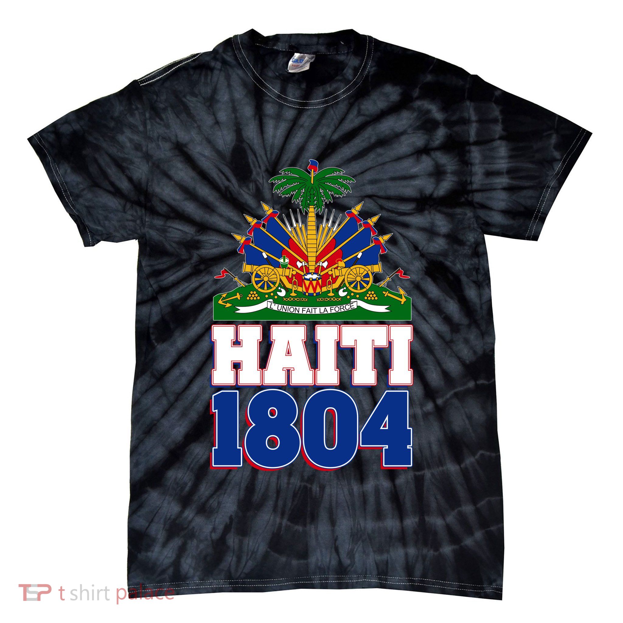 Celebrate Haiti 1804 Revolution Tie-Dye T-Shirt
