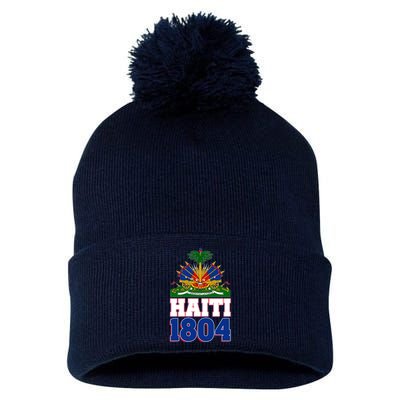 Celebrate Haiti 1804 Revolution Pom Pom 12in Knit Beanie