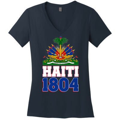 Celebrate Haiti 1804 Revolution Women's V-Neck T-Shirt