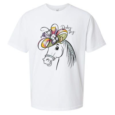 Cute Horse 150th Derby Day 2024 Horse Racing Fascinator Hat Gift Sueded Cloud Jersey T-Shirt