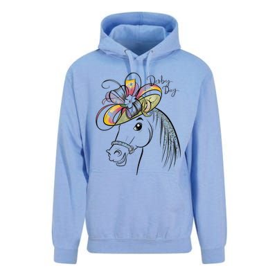 Cute Horse 150th Derby Day 2024 Horse Racing Fascinator Hat Gift Unisex Surf Hoodie