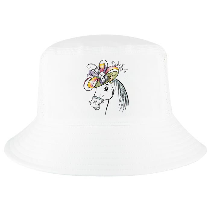 Cute Horse 150th Derby Day 2024 Horse Racing Fascinator Hat Gift Cool Comfort Performance Bucket Hat