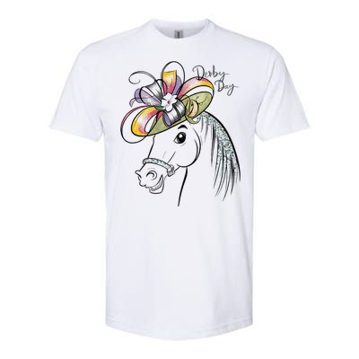 Cute Horse 150th Derby Day 2024 Horse Racing Fascinator Hat Gift Softstyle CVC T-Shirt