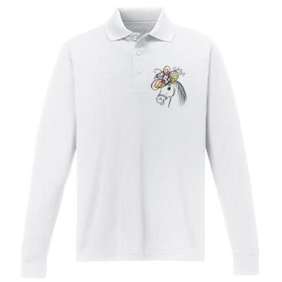 Cute Horse 150th Derby Day 2024 Horse Racing Fascinator Hat Gift Performance Long Sleeve Polo