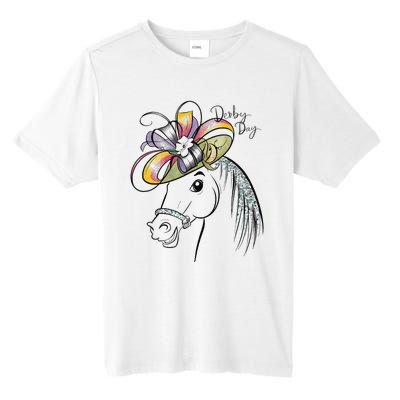 Cute Horse 150th Derby Day 2024 Horse Racing Fascinator Hat Gift Tall Fusion ChromaSoft Performance T-Shirt