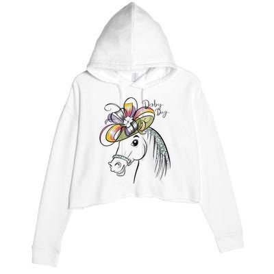 Cute Horse 150th Derby Day 2024 Horse Racing Fascinator Hat Gift Crop Fleece Hoodie