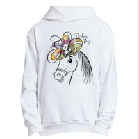 Cute Horse 150th Derby Day 2024 Horse Racing Fascinator Hat Gift Urban Pullover Hoodie