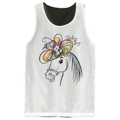 Cute Horse 150th Derby Day 2024 Horse Racing Fascinator Hat Gift Mesh Reversible Basketball Jersey Tank