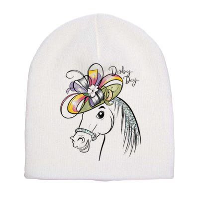 Cute Horse 150th Derby Day 2024 Horse Racing Fascinator Hat Gift Short Acrylic Beanie