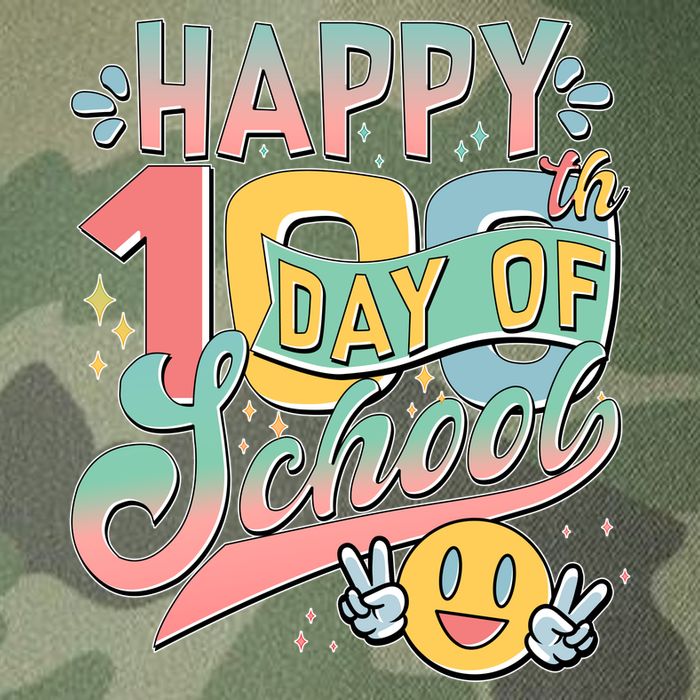 Cute Happy 100th Day Of School Legacy Tie Dye Trucker Hat