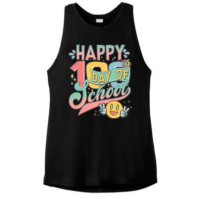 Cute Happy 100th Day Of School Ladies PosiCharge Tri-Blend Wicking Tank