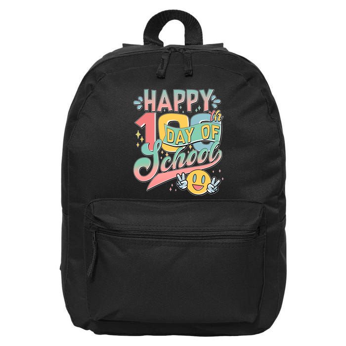 Cute Happy 100th Day Of School 16 in Basic Backpack
