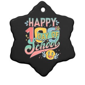 Cute Happy 100th Day Of School Ceramic Star Ornament