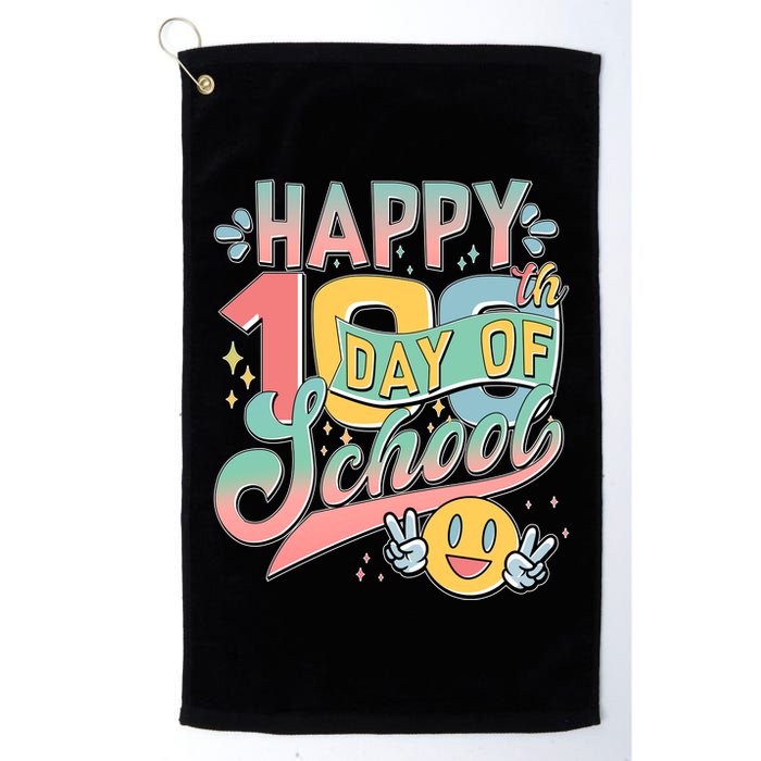 Cute Happy 100th Day Of School Golf Towel