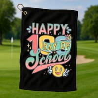 Cute Happy 100th Day Of School Golf Towel