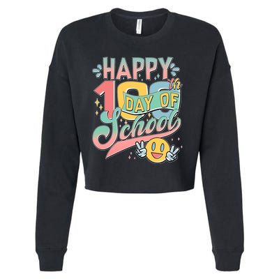 Cute Happy 100th Day Of School Cropped Pullover Crew