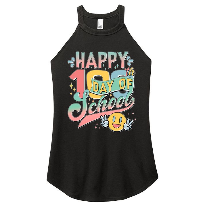 Cute Happy 100th Day Of School Women's Perfect Tri Rocker Tank