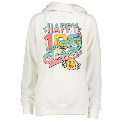 Cute Happy 100th Day Of School Womens Funnel Neck Pullover Hood