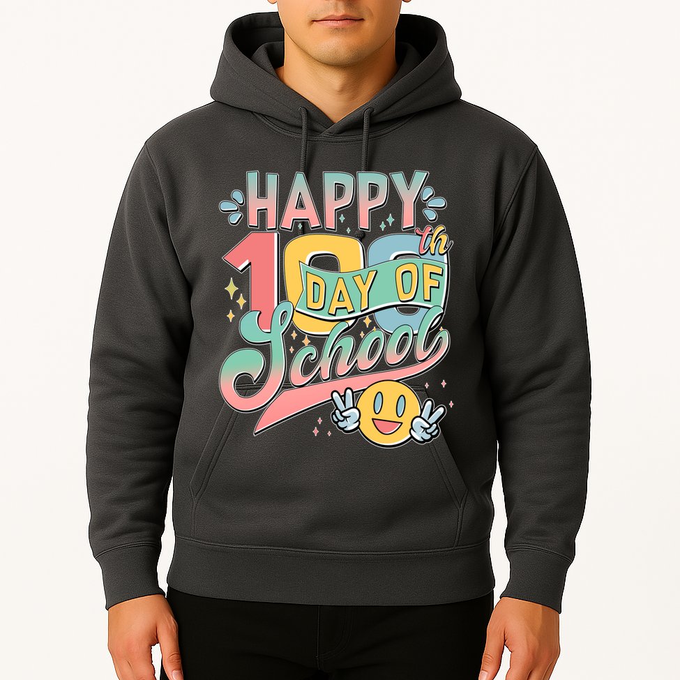Cute Happy 100th Day Of School Hoodie