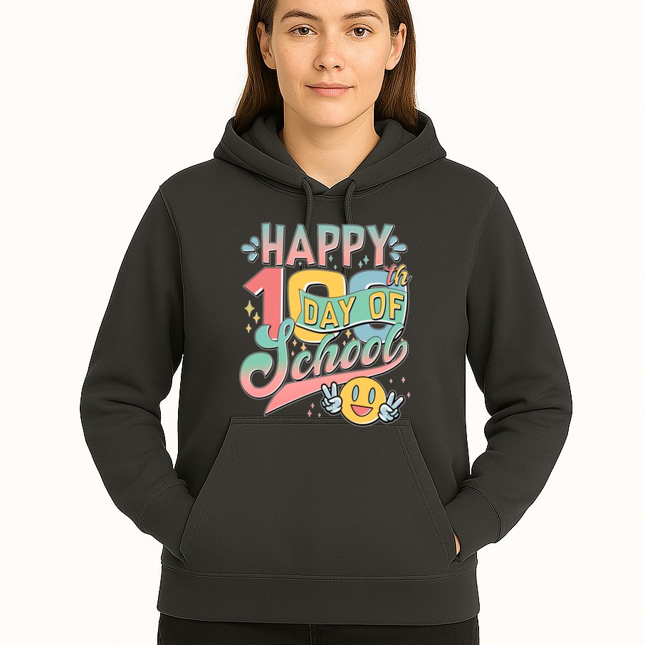 Cute Happy 100th Day Of School Hoodie