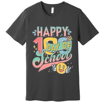 Cute Happy 100th Day Of School Premium T-Shirt