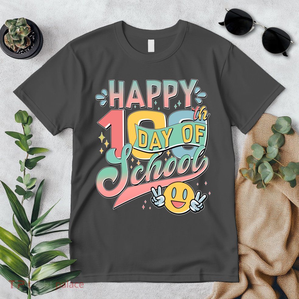 Cute Happy 100th Day Of School Premium T-Shirt