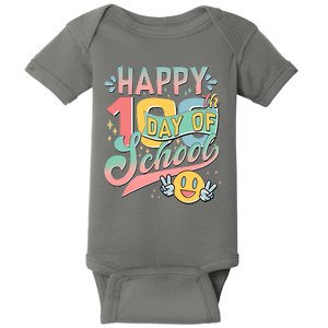 Cute Happy 100th Day Of School Baby Bodysuit