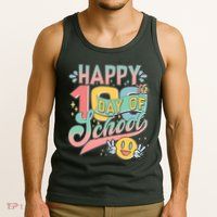 Cute Happy 100th Day Of School Tank Top