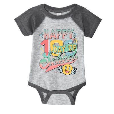 Cute Happy 100th Day Of School Infant Baby Jersey Bodysuit