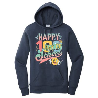 Cute Happy 100th Day Of School Women's Pullover Hoodie