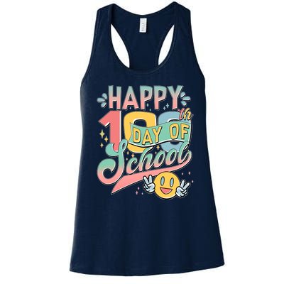 Cute Happy 100th Day Of School Women's Racerback Tank