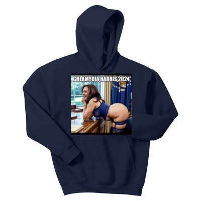 Chlamydia Harris 2024. Make Banging In The Oval Office Great Again Kids Hoodie