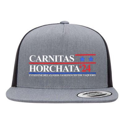 Carnitas Horchata 2024 Everyone Relax Foos Vamonos Flat Bill Trucker Hat