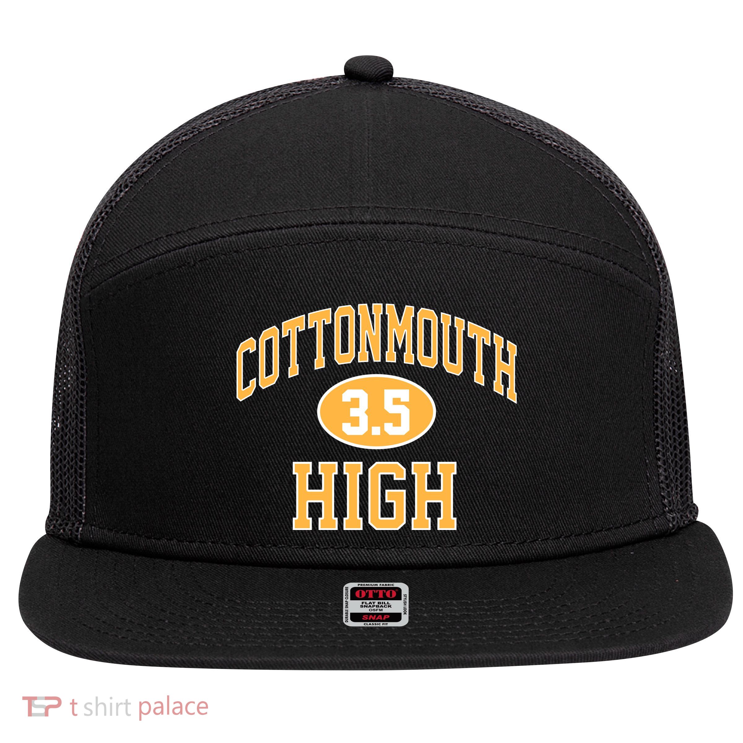 Cottonmouth High 7 Panel Mesh Trucker Snapback Hat