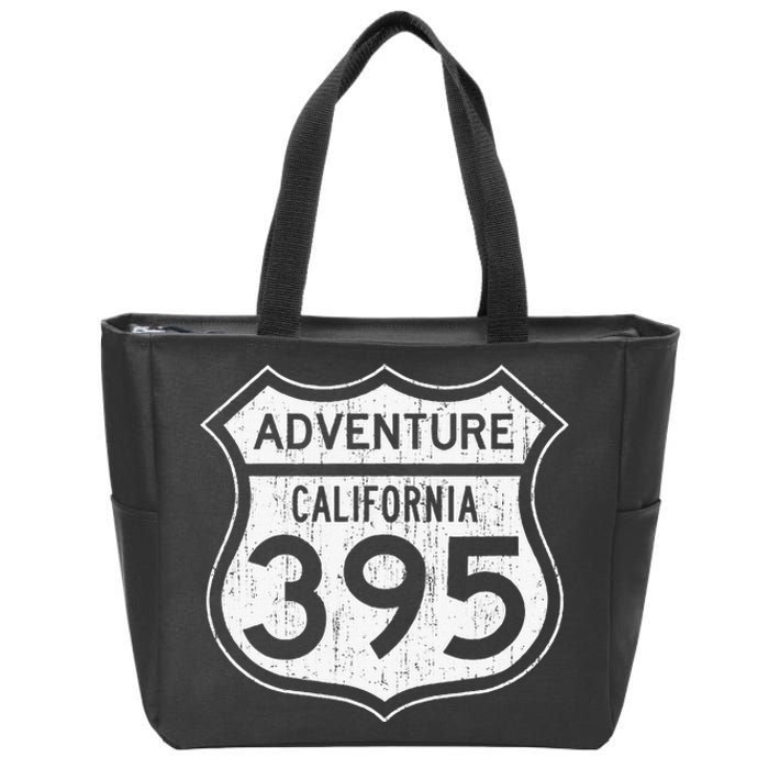 California Highway 395 Hiking Fishing Climbing Adventure Zip Tote Bag