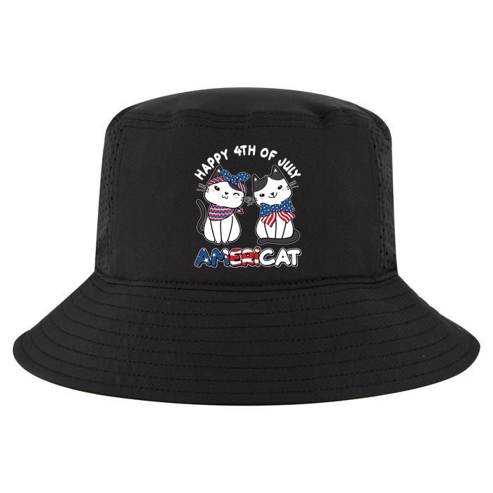 Cute Happy 4th Of July Americat Cool Comfort Performance Bucket Hat